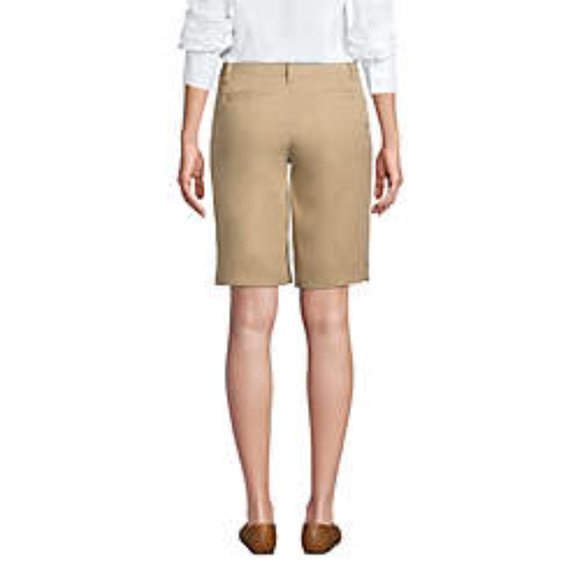 Lands End Women's Active Chino Shorts, Khaki, NWT - Picture 2 of 4